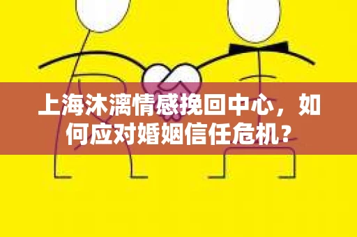 上海沐漓情感挽回中心，如何应对婚姻信任危机？