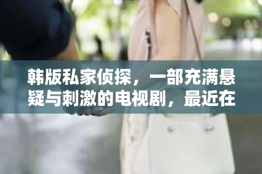 韩版私家侦探，一部充满悬疑与刺激的电视剧，最近在网络上引起了广泛关注。许多观众都在寻找“韩版私家侦探免费观看”的方法，那么，这部电视剧究竟有何魅力，又该如何免费观看呢？下面，就让我来为大家揭开这个谜团。