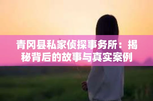 青冈县私家侦探事务所：揭秘背后的故事与真实案例