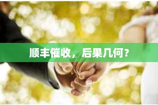 顺丰催收，后果几何？