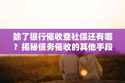 除了银行催收查社保还有哪？揭秘债务催收的其他手段