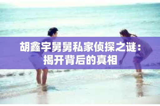 胡鑫宇舅舅私家侦探之谜：揭开背后的真相