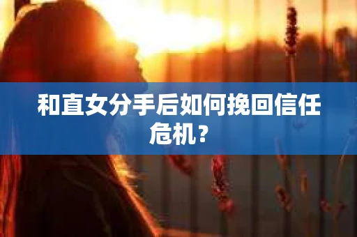 和直女分手后如何挽回信任危机？